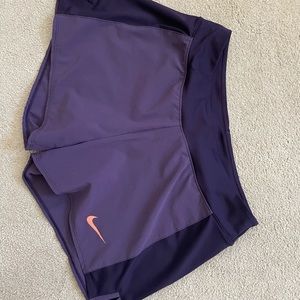 NIKE Dri Fit tennis shorts w/ compression shorts under